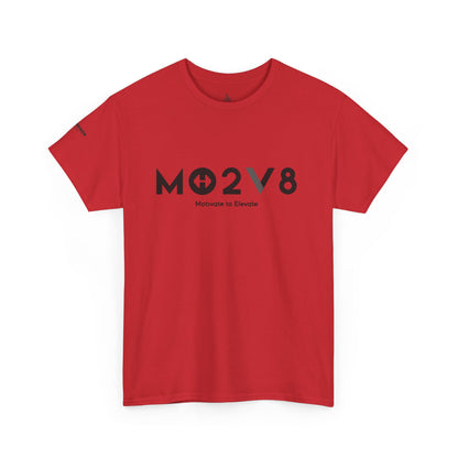 MO2V8 Heavy Cotton Tee, Graphic Tee, Casual Wear, Gift for Him/Her, Everyday T-Shirt, Comfortable Fashion