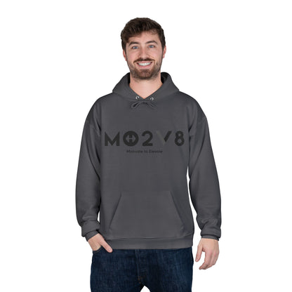 MO2V8 Eco-Friendly Motivational Hoodie - Unisex Pullover Sweatshirt, Gifts for Eco-Conscious, Casual Wear, Positive Vibes, Everyday Comfort