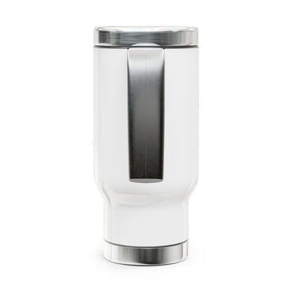 Approach Apparel Stainless Steel Travel Mug with Handle | 14oz | Perfect for On-the-Go Coffee Lovers
