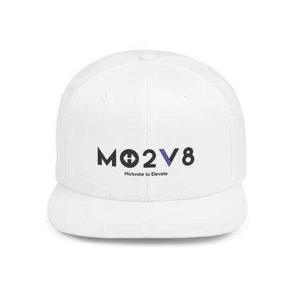 Stylish MO2V8 Flat Bill Snapback Hat, Cool Adjustable Cap for Streetwear, Great Gift for Sports Fans, Casual Outfits, Summer Festivals