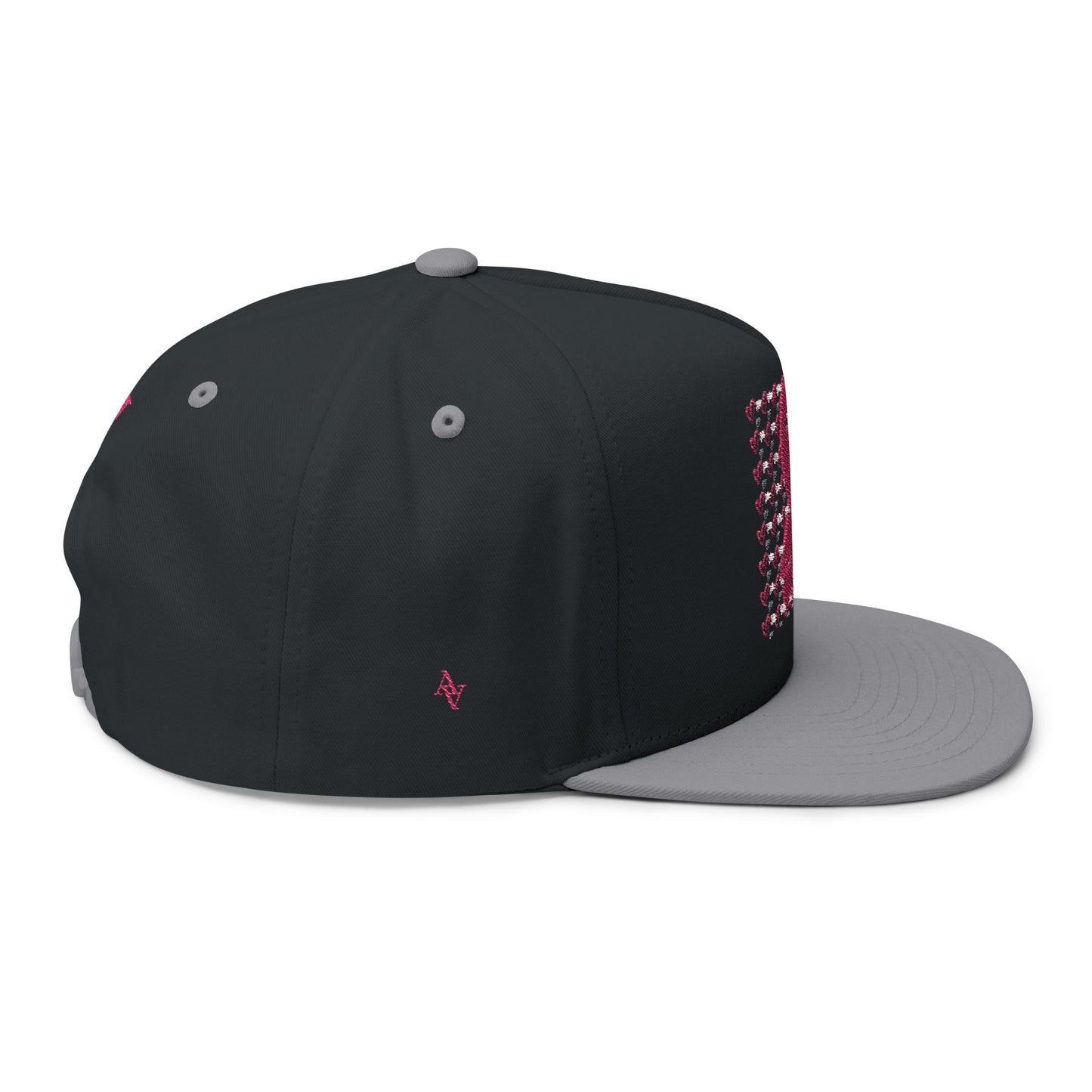 Approach Apparel Pink Ribbon Flat Bill Cap (Embroidery) - 'Fight, Honor, Love' Design