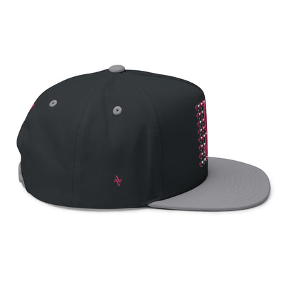 Approach Apparel Pink Ribbon Flat Bill Cap (Embroidery) - 'Fight, Honor, Love' Design
