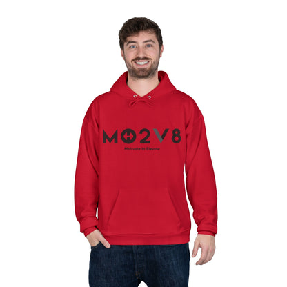 MO2V8 Eco-Friendly Motivational Hoodie - Unisex Pullover Sweatshirt, Gifts for Eco-Conscious, Casual Wear, Positive Vibes, Everyday Comfort