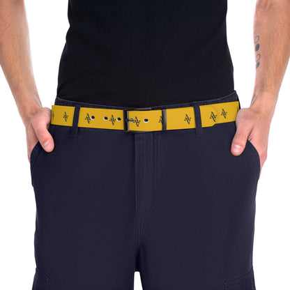 Approach Apparel Yellow Logo Belt for Everyday Casual Outfits