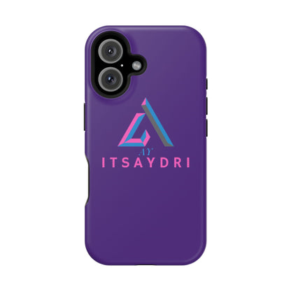 Impact-Resistant Phone Case — Purple ITsAydri Logo Protective Case