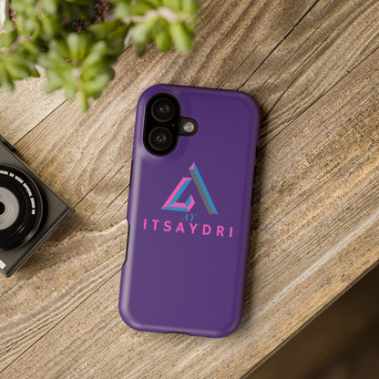 Impact-Resistant Phone Case — Purple ITsAydri Logo Protective Case