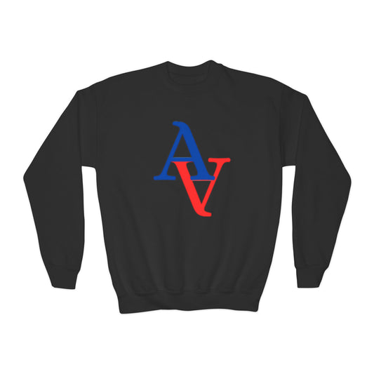 Approach Apparel Youth Crewneck Sweatshirt - Autism Awareness Heart Design