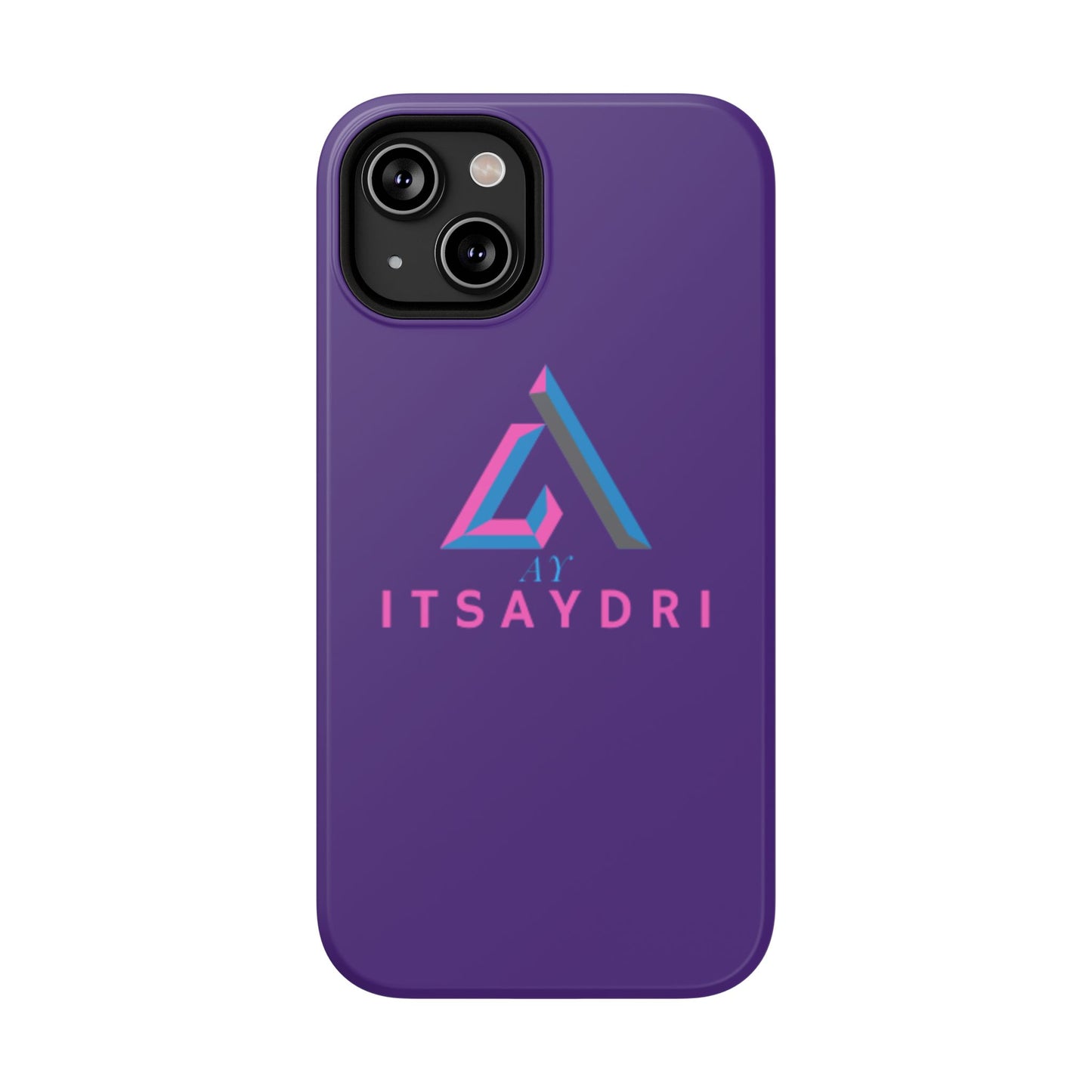 Impact-Resistant Phone Case — Purple ITsAydri Logo Protective Case