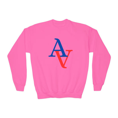 Approach Apparel Youth Crewneck Sweatshirt - Autism Awareness Heart Design
