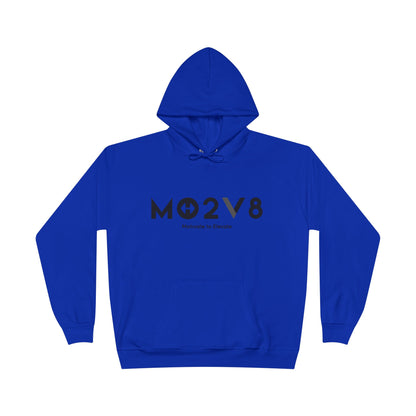 MO2V8 Eco-Friendly Motivational Hoodie - Unisex Pullover Sweatshirt, Gifts for Eco-Conscious, Casual Wear, Positive Vibes, Everyday Comfort