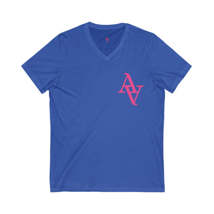 Approach Apparel Breast Cancer Awareness V-Neck Tee - Fight, Thrive, Hope