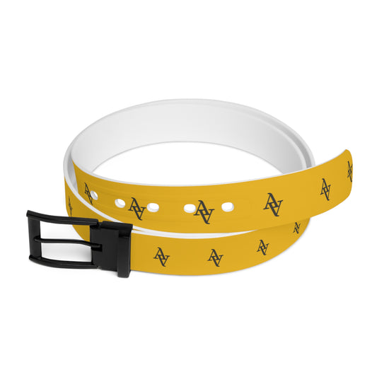 Approach Apparel Yellow Logo Belt for Everyday Casual Outfits