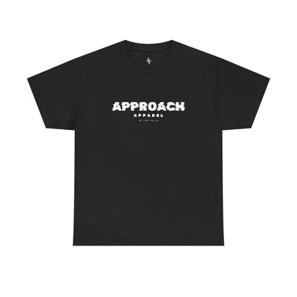 Approach Apparel Heavy Cotton Tee – ‘Approach’ Graphic Shirt, Casual Wear, Gifts for Him/Her, Daily Comfort, Streetwear Style
