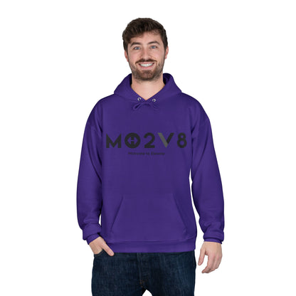 MO2V8 Eco-Friendly Motivational Hoodie - Unisex Pullover Sweatshirt, Gifts for Eco-Conscious, Casual Wear, Positive Vibes, Everyday Comfort