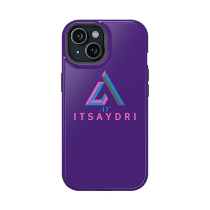 Impact-Resistant Phone Case — Purple ITsAydri Logo Protective Case