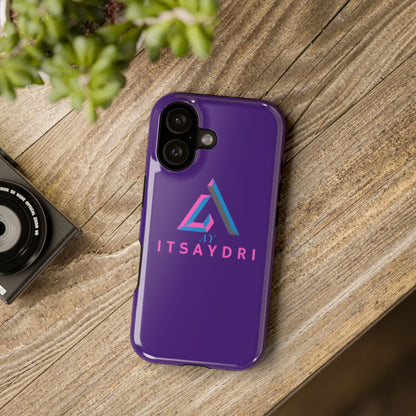 Impact-Resistant Phone Case — Purple ITsAydri Logo Protective Case