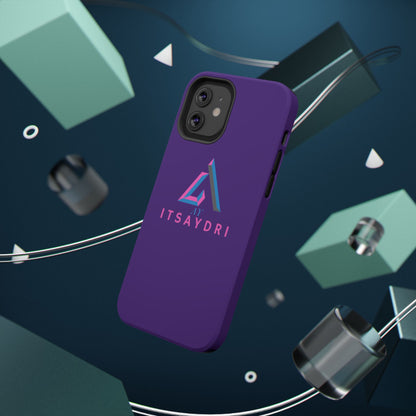 Impact-Resistant Phone Case — Purple ITsAydri Logo Protective Case