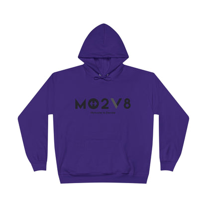 MO2V8 Eco-Friendly Motivational Hoodie - Unisex Pullover Sweatshirt, Gifts for Eco-Conscious, Casual Wear, Positive Vibes, Everyday Comfort