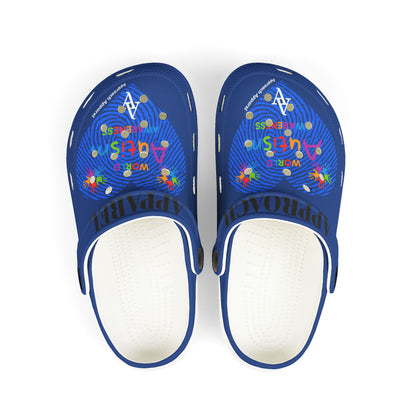 Approach Apparel Autism Awareness  Kids' Foam Clogs - Perfect for Playtime and Summer Fun