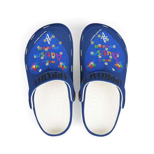 Approach Apparel Autism Awareness  Kids' Foam Clogs - Perfect for Playtime and Summer Fun
