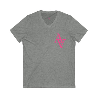 Approach Apparel Breast Cancer Awareness V-Neck Tee - Fight, Thrive, Hope