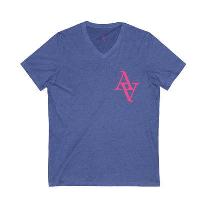 Approach Apparel Breast Cancer Awareness V-Neck Tee - Fight, Thrive, Hope