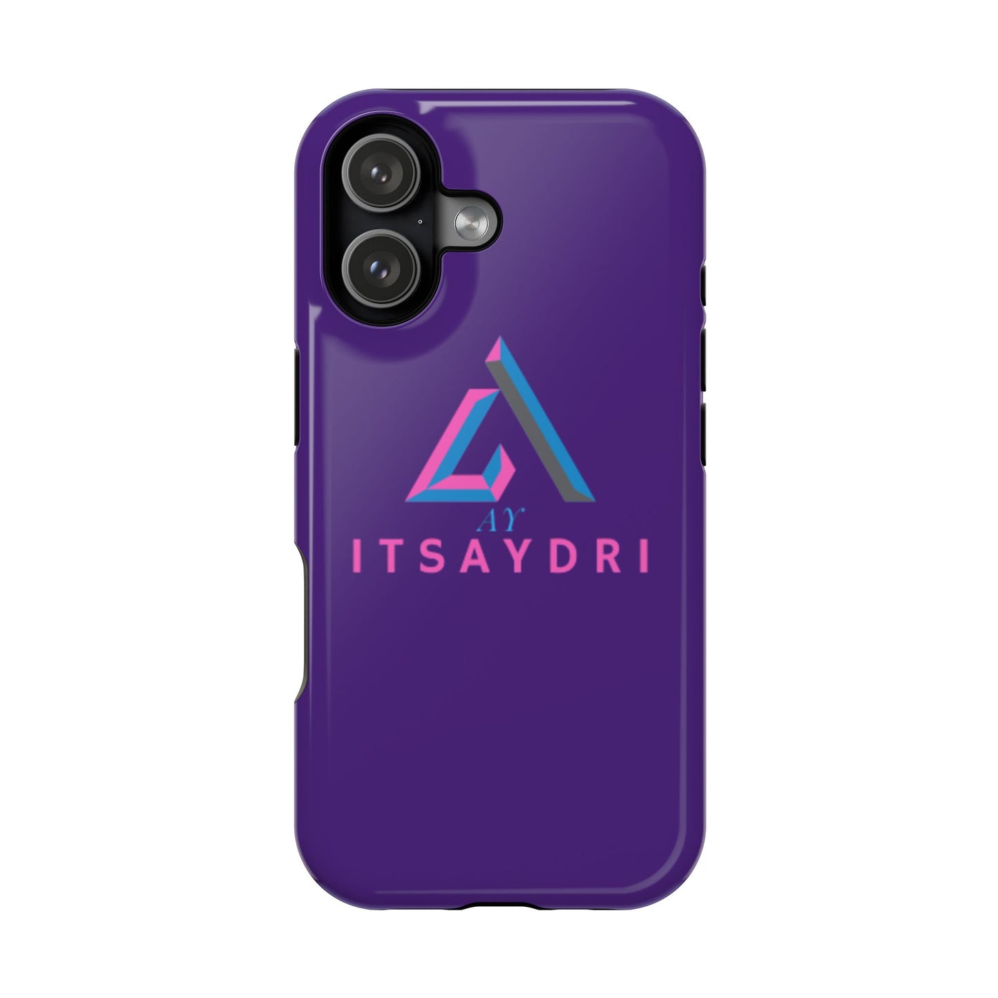 Impact-Resistant Phone Case — Purple ITsAydri Logo Protective Case