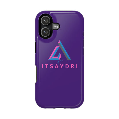 Impact-Resistant Phone Case — Purple ITsAydri Logo Protective Case