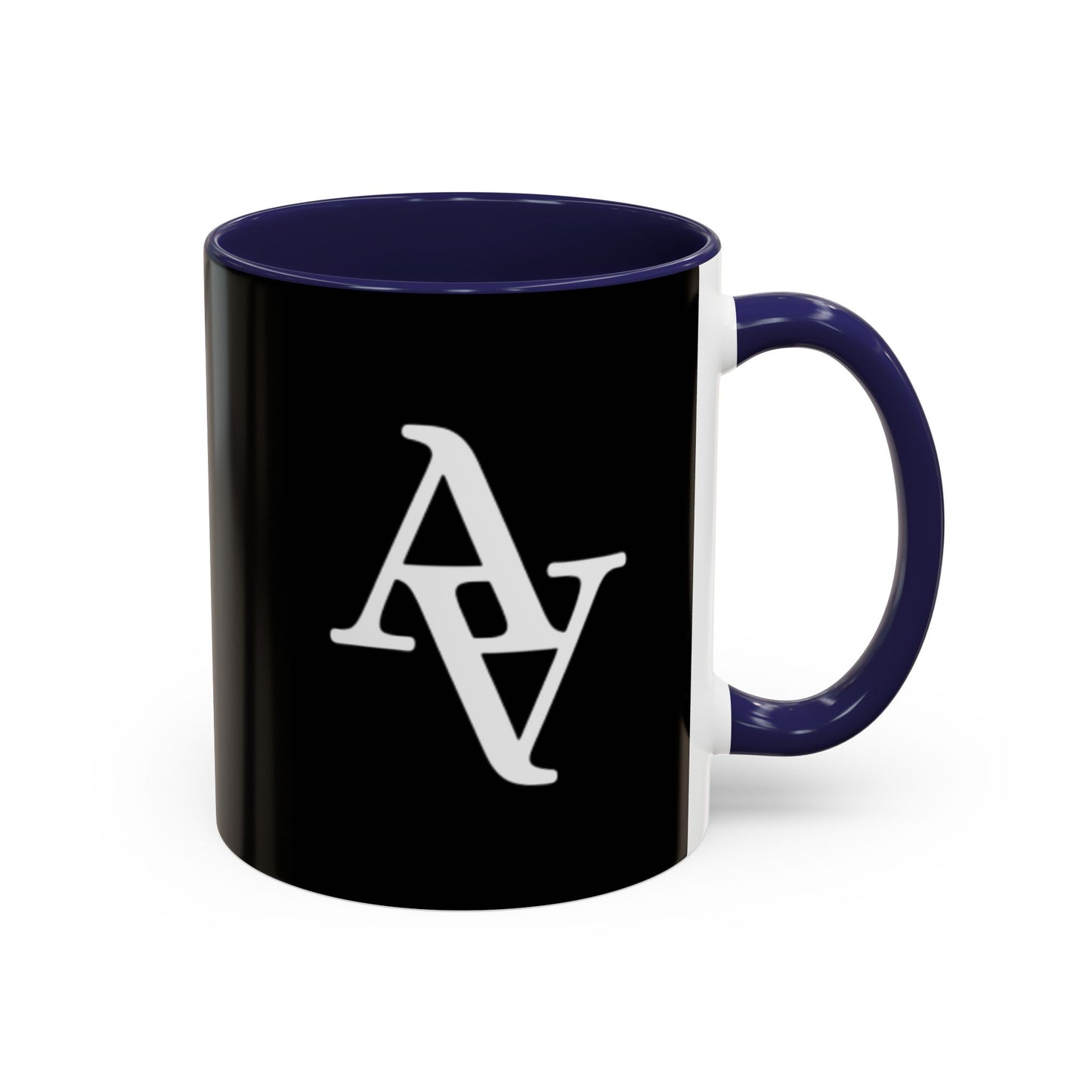 Approach Apparel Stylish Accent Coffee Mug, Custom Black Mug, Modern Design Coffee Cup, Personalized Drinkware, Unique Gift for Coffee Lovers