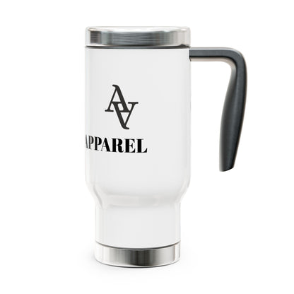 Approach Apparel Stainless Steel Travel Mug with Handle | 14oz | Perfect for On-the-Go Coffee Lovers