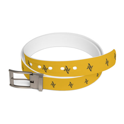Approach Apparel Yellow Logo Belt for Everyday Casual Outfits