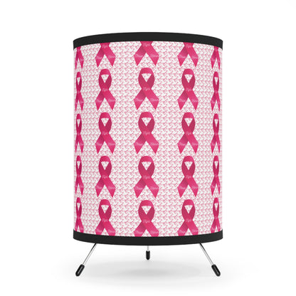 Approach Apparel Tripod Lamp, Breast Cancer Awareness Light, Home Decor, Unique Gift, Lighting for Celebrations, Supportive Design