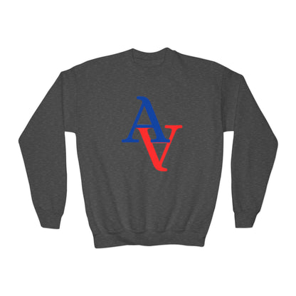 Approach Apparel Youth Crewneck Sweatshirt - Autism Awareness Heart Design