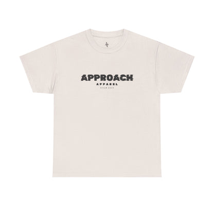 Approach Apparel Heavy Cotton Tee – ‘Approach’ Graphic Shirt, Casual Wear, Gifts for Him/Her, Daily Comfort, Streetwear Style