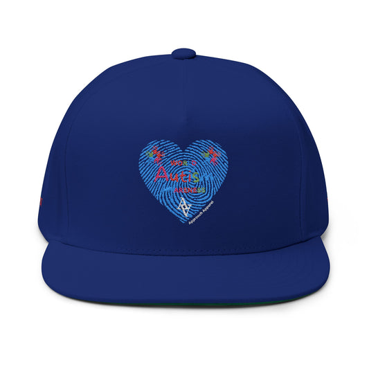 Approach Apparel Autism Awareness Flat Bill Cap - Stylish Embroidered Hat for Casual Wear