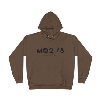 MO2V8 Eco-Friendly Motivational Hoodie - Unisex Pullover Sweatshirt, Gifts for Eco-Conscious, Casual Wear, Positive Vibes, Everyday Comfort