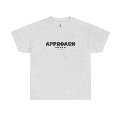 Approach Apparel Heavy Cotton Tee – ‘Approach’ Graphic Shirt, Casual Wear, Gifts for Him/Her, Daily Comfort, Streetwear Style