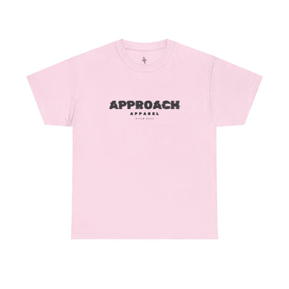 Approach Apparel Heavy Cotton Tee – ‘Approach’ Graphic Shirt, Casual Wear, Gifts for Him/Her, Daily Comfort, Streetwear Style