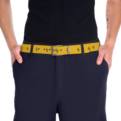 Approach Apparel Yellow Logo Belt for Everyday Casual Outfits