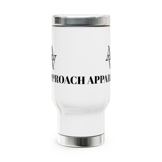 Approach Apparel Stainless Steel Travel Mug with Handle | 14oz | Perfect for On-the-Go Coffee Lovers