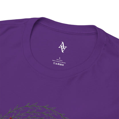 Approach Apparel Rose Embroidered  Heavy Cotton Tee, Casual Summer Top, Vintage Style Gift, Floral Graphic Shirt, Trendy Streetwear