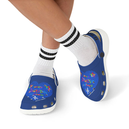 Approach Apparel Autism Awareness  Kids' Foam Clogs - Perfect for Playtime and Summer Fun