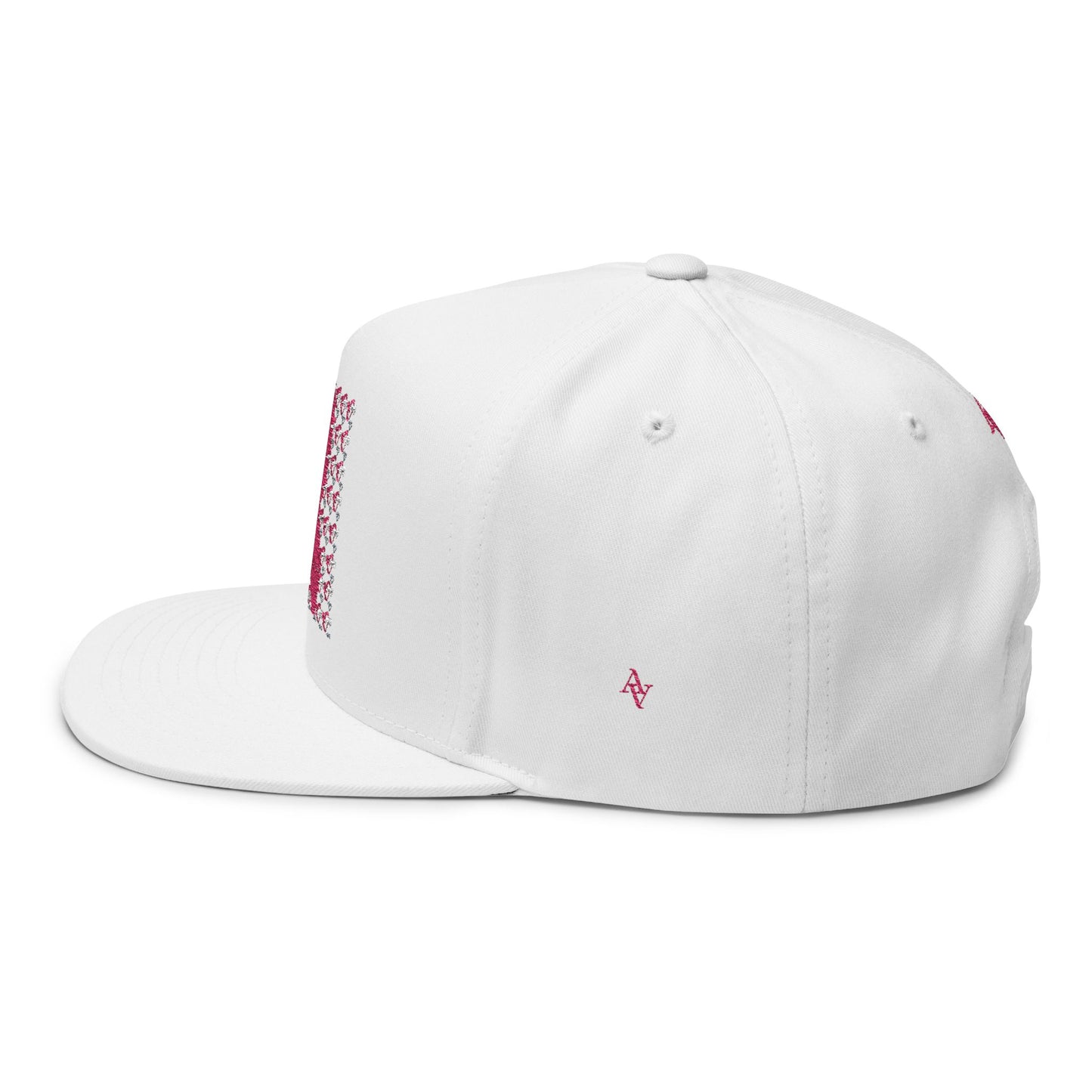 Approach Apparel Pink Ribbon Flat Bill Cap (Embroidery) - 'Fight, Honor, Love' Design