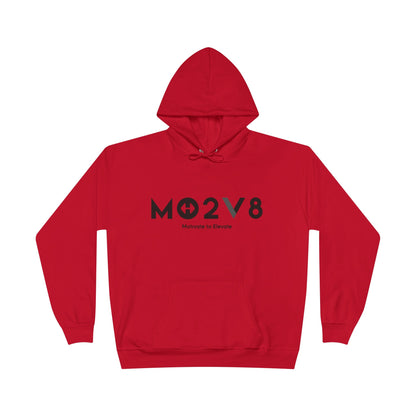 MO2V8 Eco-Friendly Motivational Hoodie - Unisex Pullover Sweatshirt, Gifts for Eco-Conscious, Casual Wear, Positive Vibes, Everyday Comfort