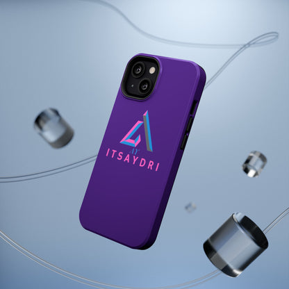 Impact-Resistant Phone Case — Purple ITsAydri Logo Protective Case