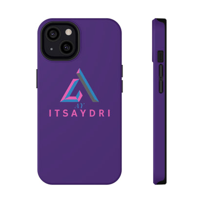 Impact-Resistant Phone Case — Purple ITsAydri Logo Protective Case