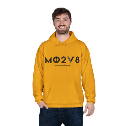 MO2V8 Eco-Friendly Motivational Hoodie - Unisex Pullover Sweatshirt, Gifts for Eco-Conscious, Casual Wear, Positive Vibes, Everyday Comfort