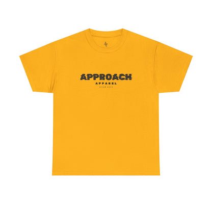 Approach Apparel Heavy Cotton Tee – ‘Approach’ Graphic Shirt, Casual Wear, Gifts for Him/Her, Daily Comfort, Streetwear Style