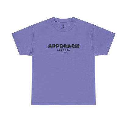 Approach Apparel Heavy Cotton Tee – ‘Approach’ Graphic Shirt, Casual Wear, Gifts for Him/Her, Daily Comfort, Streetwear Style