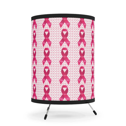 Approach Apparel Tripod Lamp, Breast Cancer Awareness Light, Home Decor, Unique Gift, Lighting for Celebrations, Supportive Design